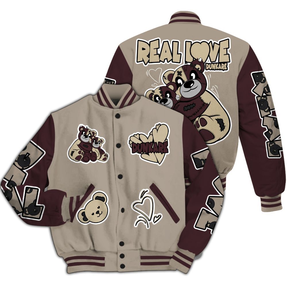 Varsity Jacket To Match AMM Retro Phantom 4s - Sincere Fondness Bear All Over Print