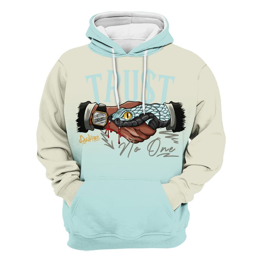 Hoodie To Match Pure Platinum 4s - Snake Trust No One Drip All Over Print