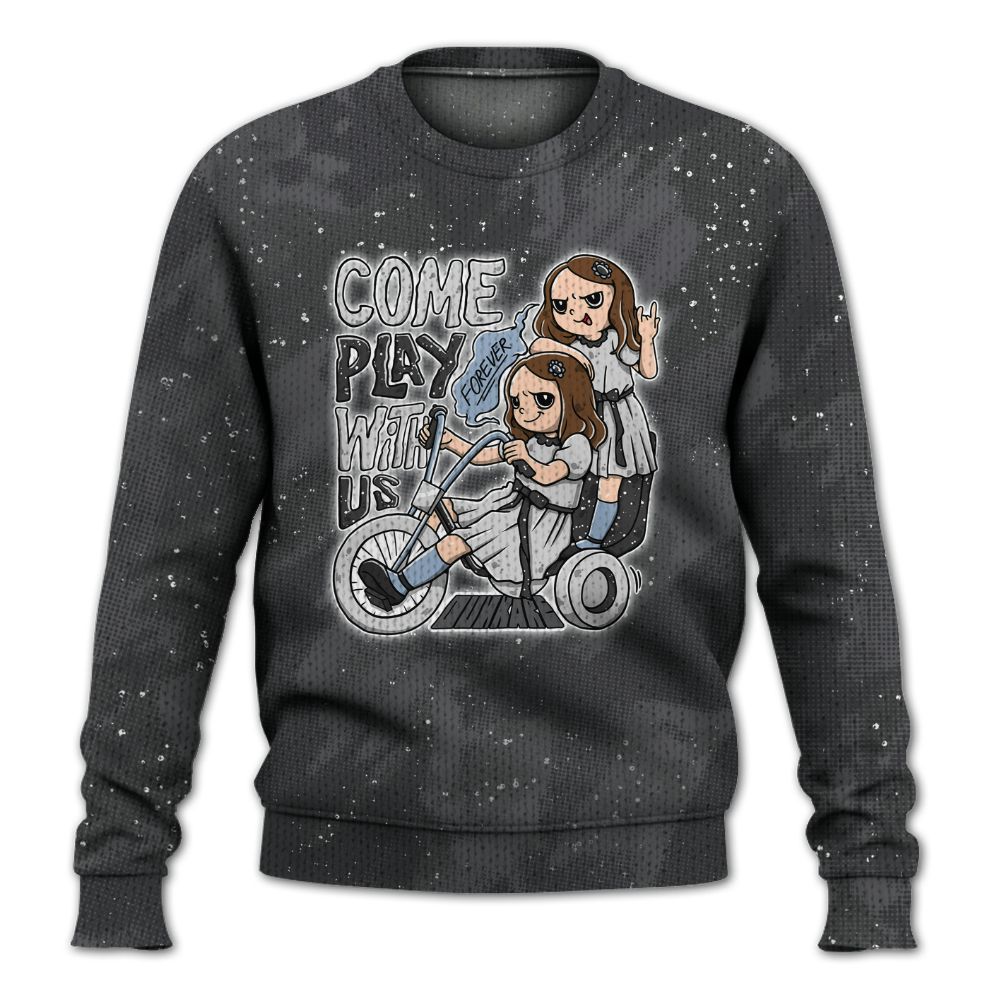 Knitted Sweater To Match Reverse Oreo 6s - Come Hangout Halloween Abstract Halftone