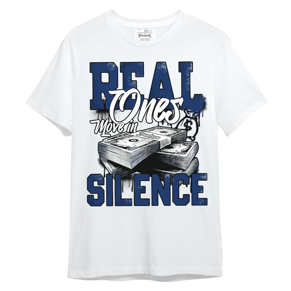 Shirt To Match High OG Deep Royal Blue 1s - Move In Silence Money Unisex Shirt