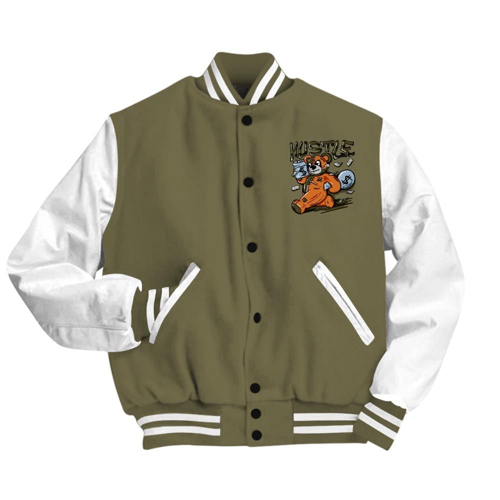Varsity Jacket To Match Olive 5s Vasity Jacket - Hustles Bear Vasity Jacket Unisex
