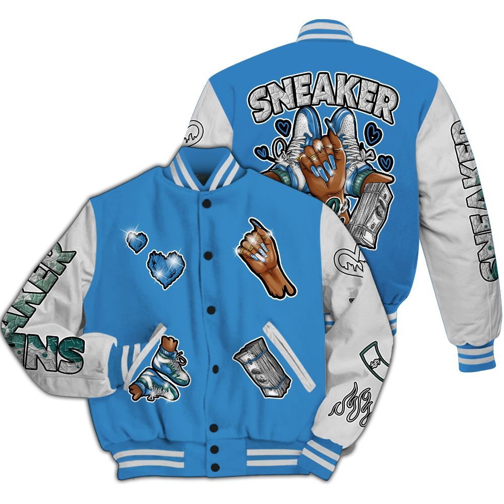 Varsity Jacket To Match Low Carolina 17s - Sneakerz Girlz All Over Print