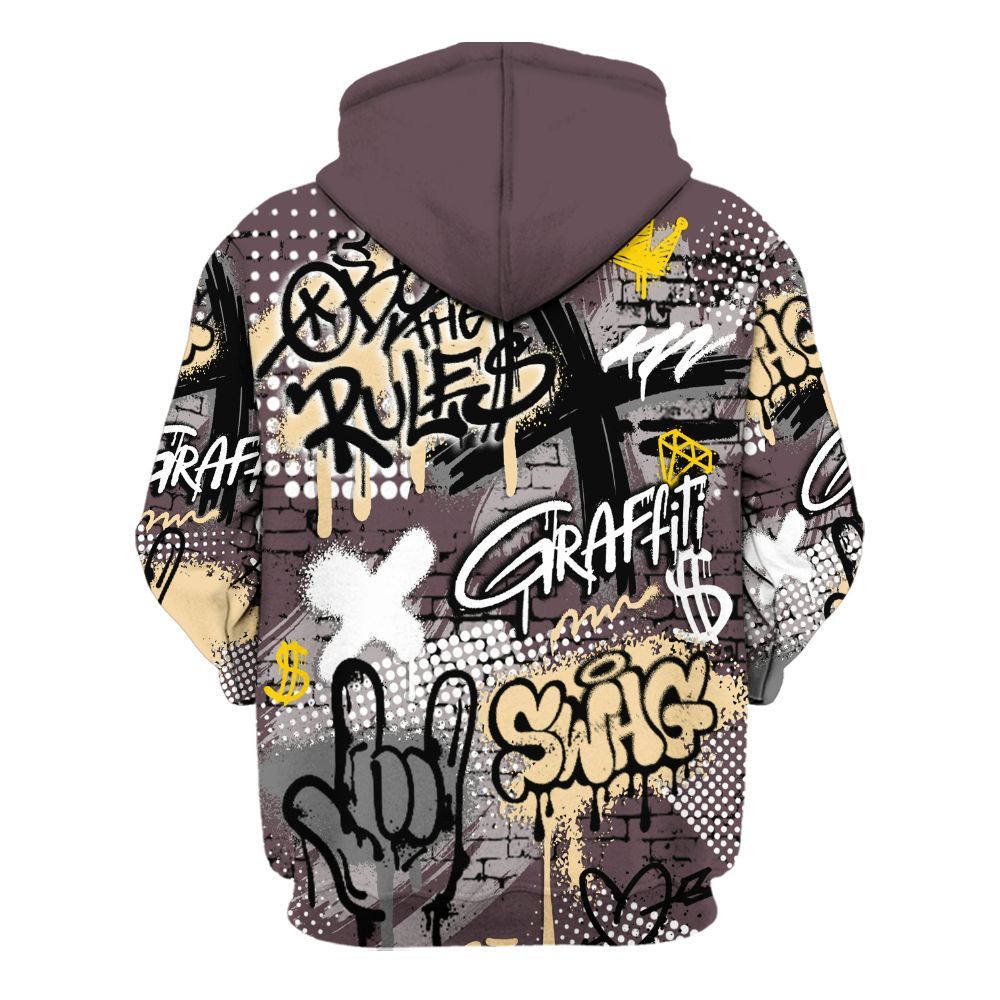 Hoodie To Match AMM Black 3s - True It Real Graffiti Streetwear All Over Print