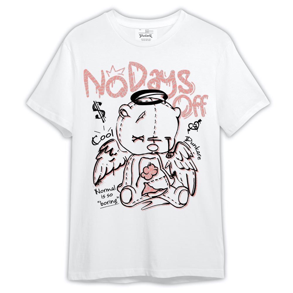 Shirt To Match Shirt No Days Off, Red Stardust 3s T-- To Match Sneaker Red Stardust 3s Graphic Tee 1504 LTRP