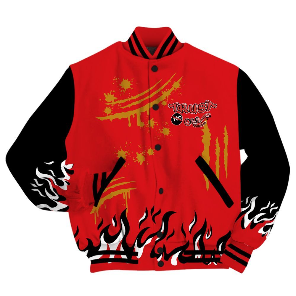 Varsity Jacket To Match Scoot Zeros Retro Portland - Graphic Trust No One All Over Print