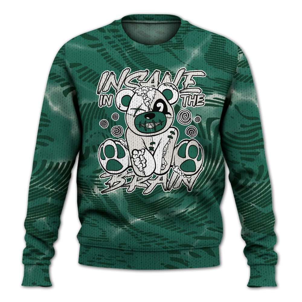 Knitted Sweater To Match Oxidized Green 4s - Insanes Bear Fume