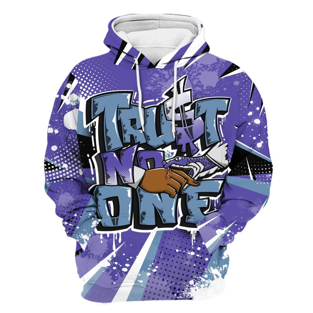 Hoodie To Match Retro Concord 5s - Poly Trust No One Dripping All Over Print
