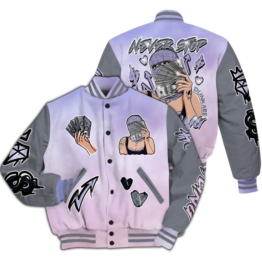 Varsity Jacket To Match Zen Master 4s - Hustling Unique All Over Print