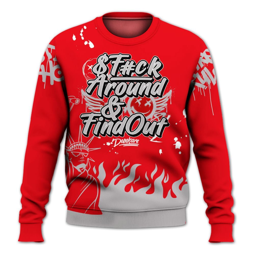 Sweatshirt To Match Air Max 1 Low Poly - Graphic Fck Around Find Out All Over Print