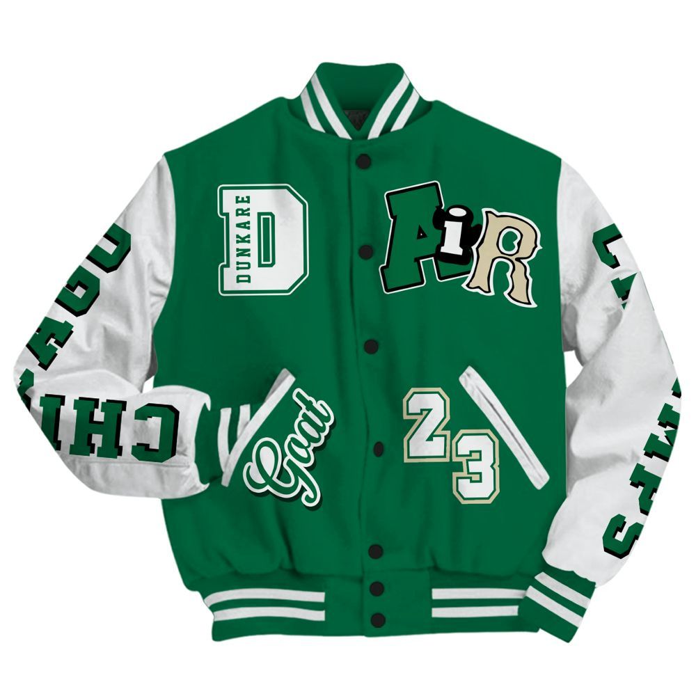 Varsity Jacket To Match Pine Green 4s - AIR Number 23 GOAT All Over Print