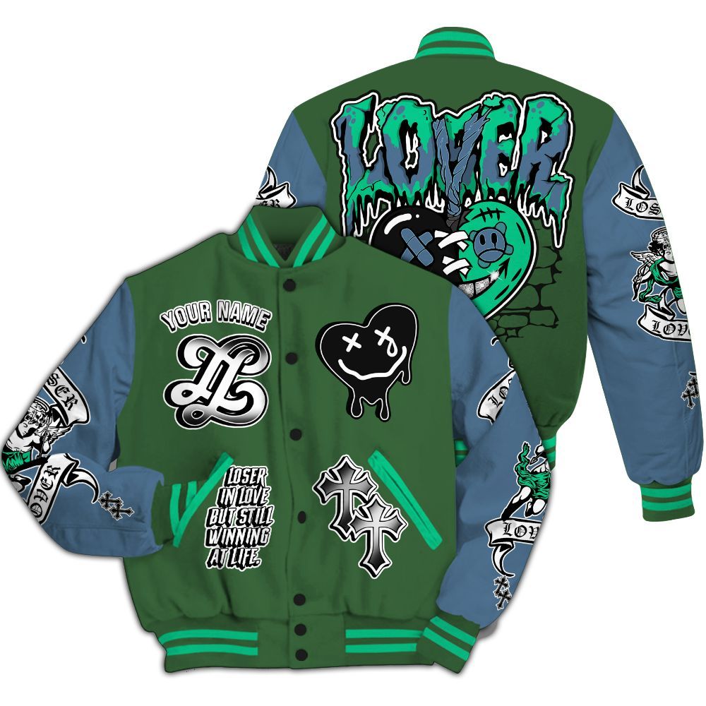 Varsity Jacket To Match Foamposite Pro Pine Green 2025 - Loser Lover All Over Print