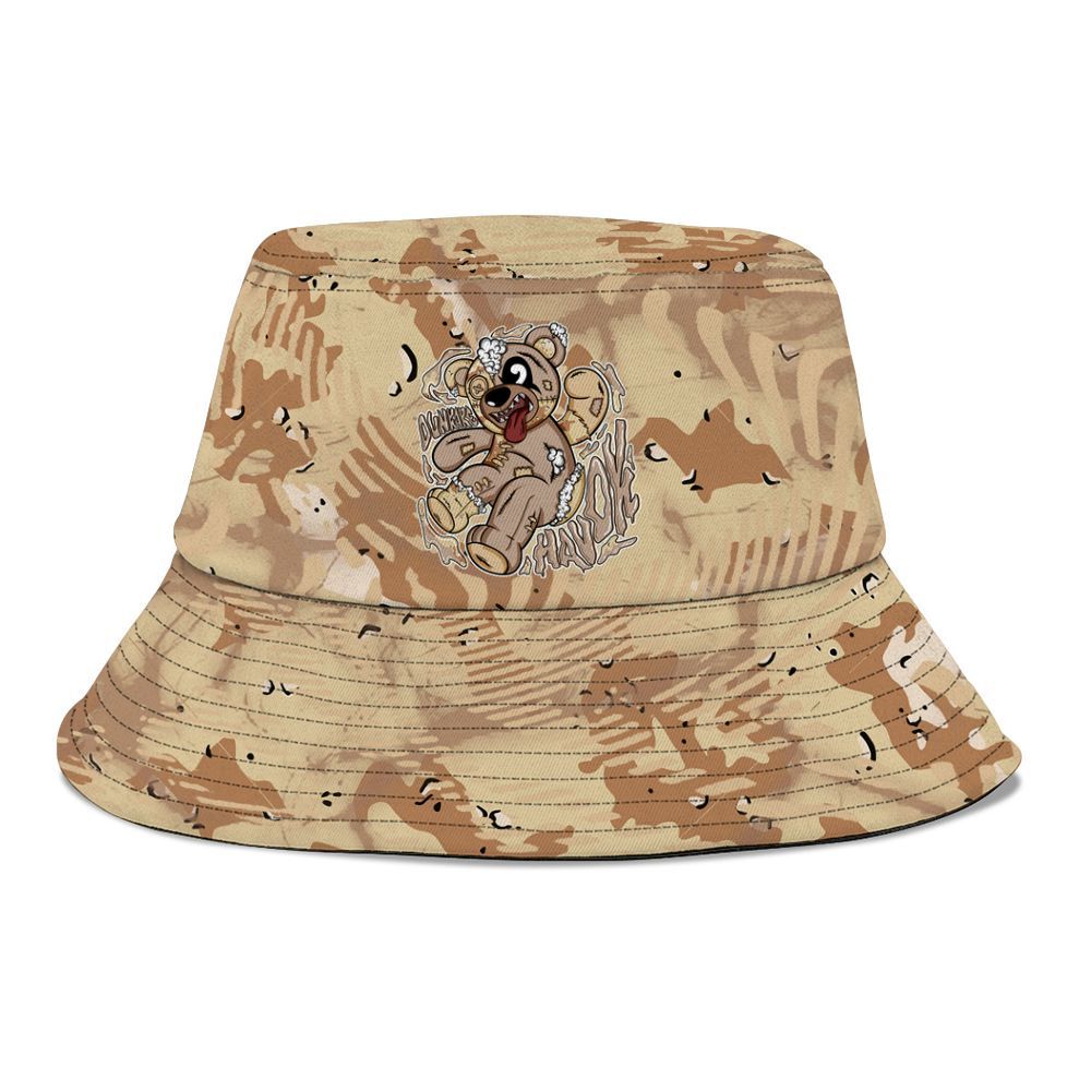Bucket Hat To Match Desert Camo 3s - Havok Bear Graphic