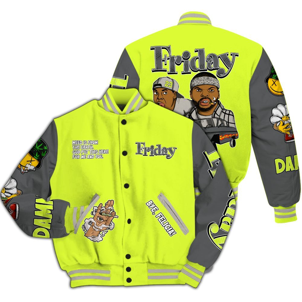 Varsity Jacket To Match 95 OG Big Bubble Neon 2026 - Friday Sneaker Stress Style All Over Print
