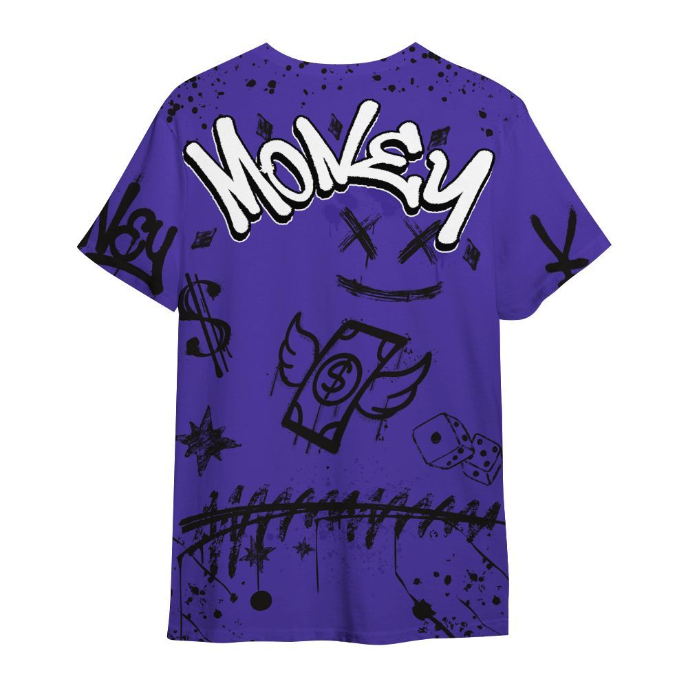 Shirt To Match Field Purple 12s - Everybody Paid In Full Crayon All Over Print
