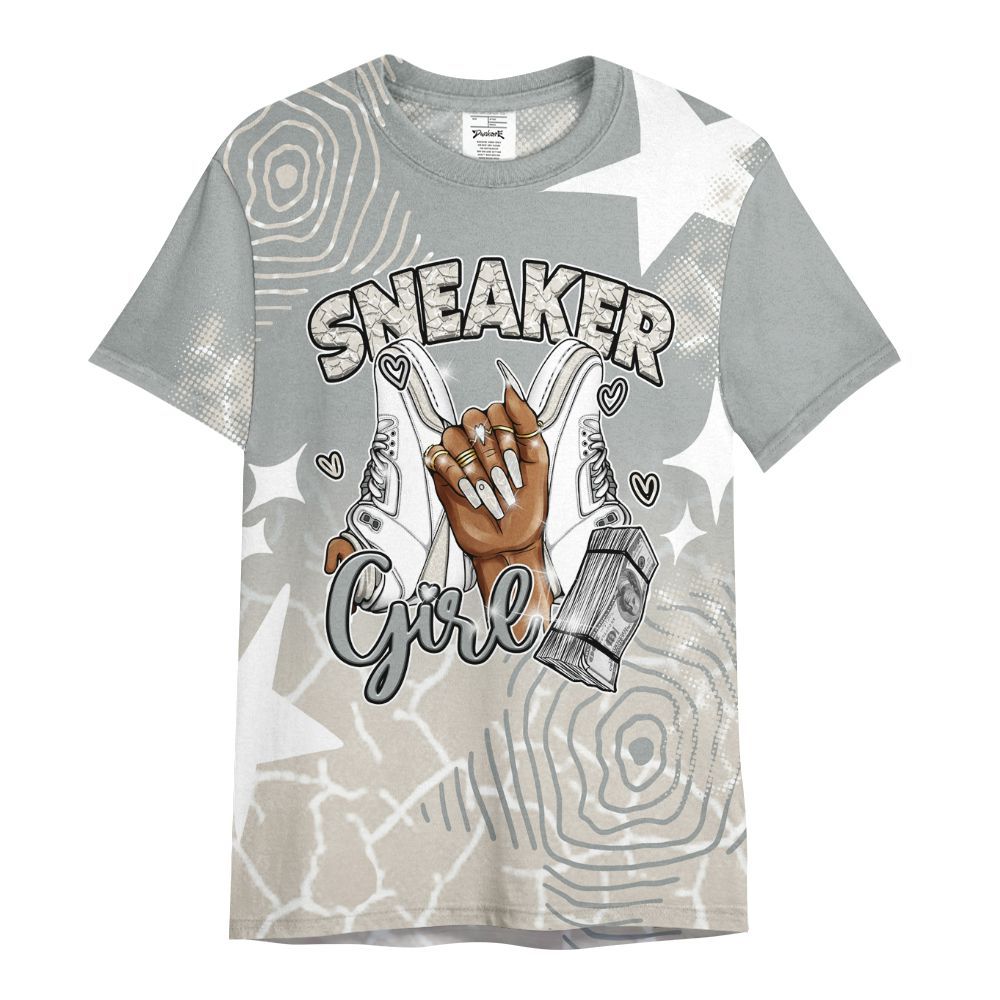 Shirt To Match Retro Pure Money 3s - Sneakerz Girlz Unique Starz All Over Print