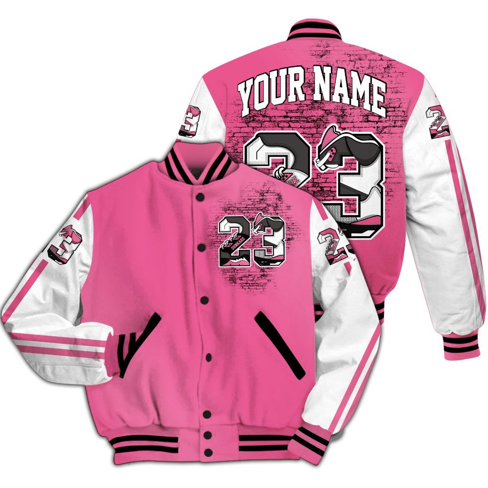 Varsity Jacket To Match Air Max SNDR Hyper Pink - Custom Name Number 23 5s All Over Print