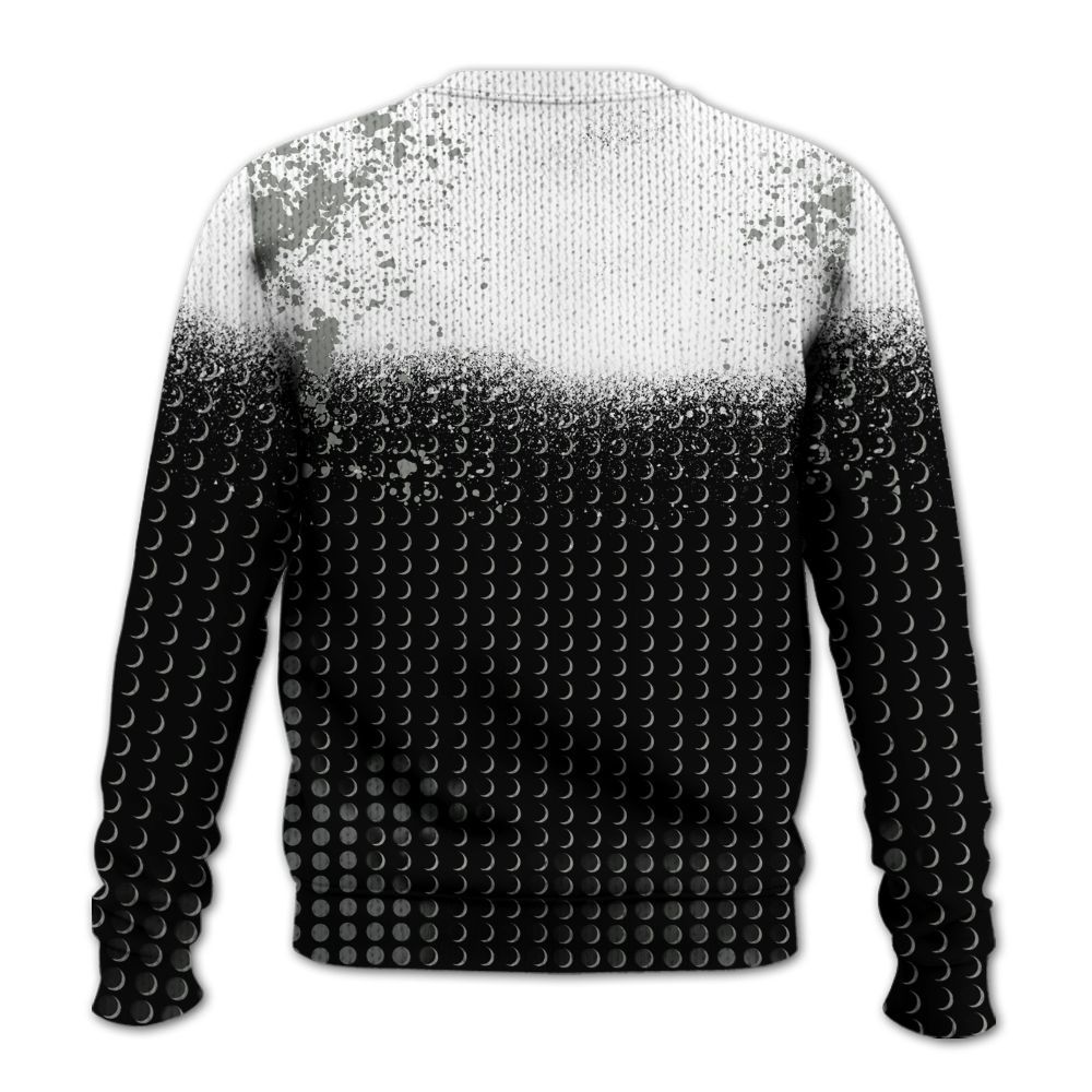 Knitted Sweater To Match Paris Cement Grey 4s - Halftone Time Is Money