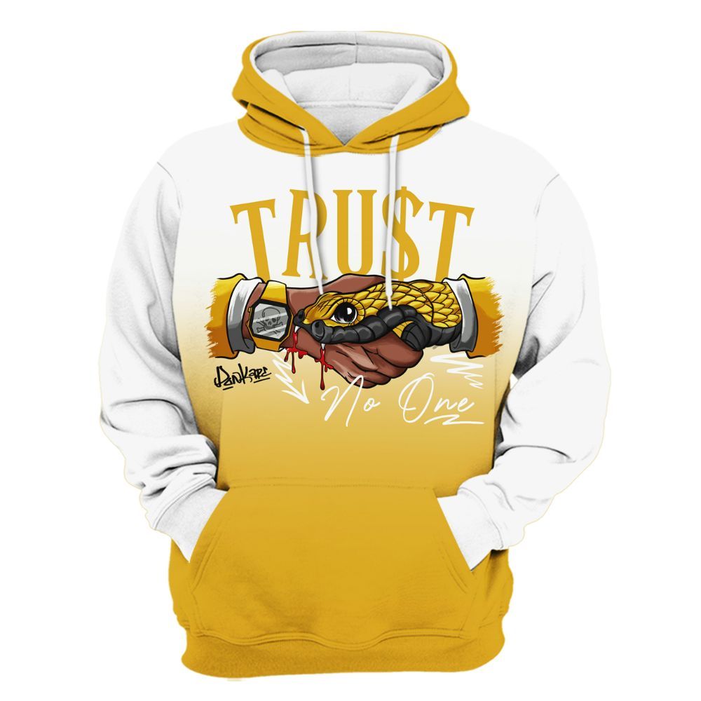Hoodie To Match Vivid Sulfur 4s - Snake Trust No One Drip All Over Print