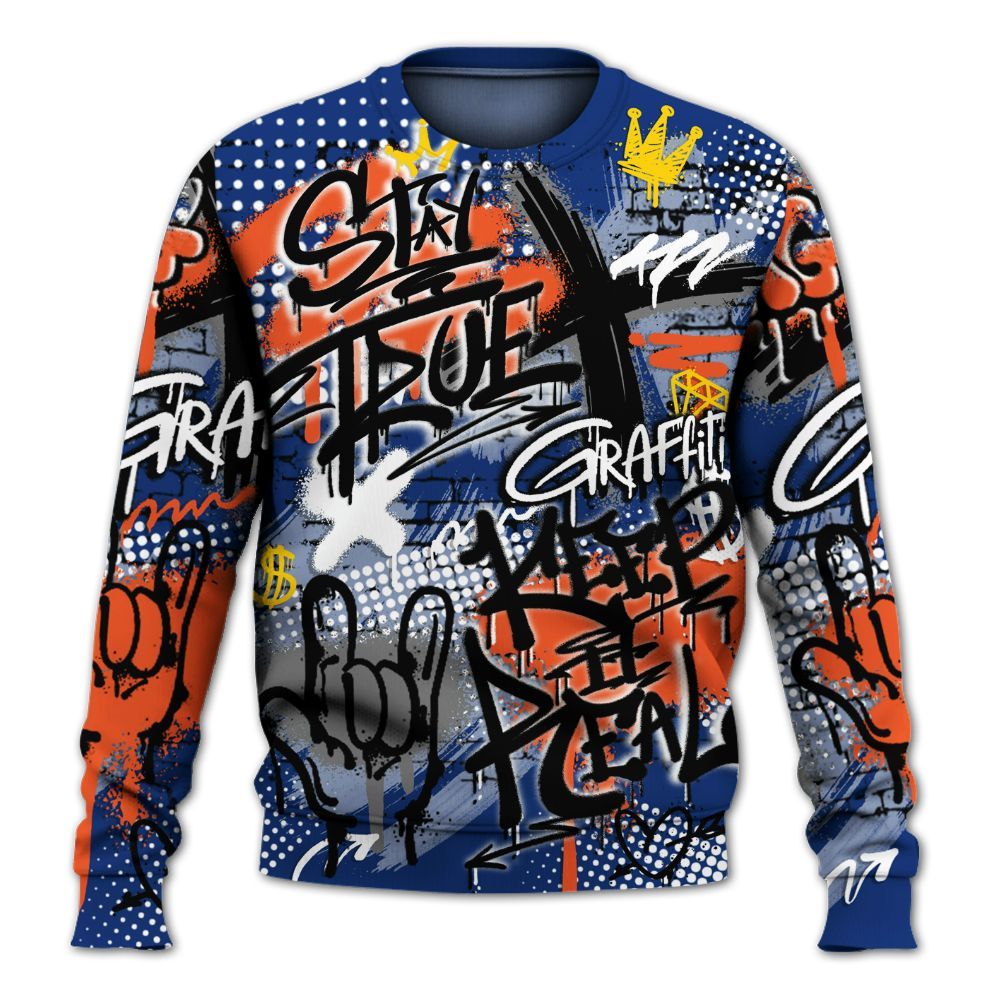 Sweatshirt To Match Suede GS League - True It Real Graffiti Streetwear All Over Print