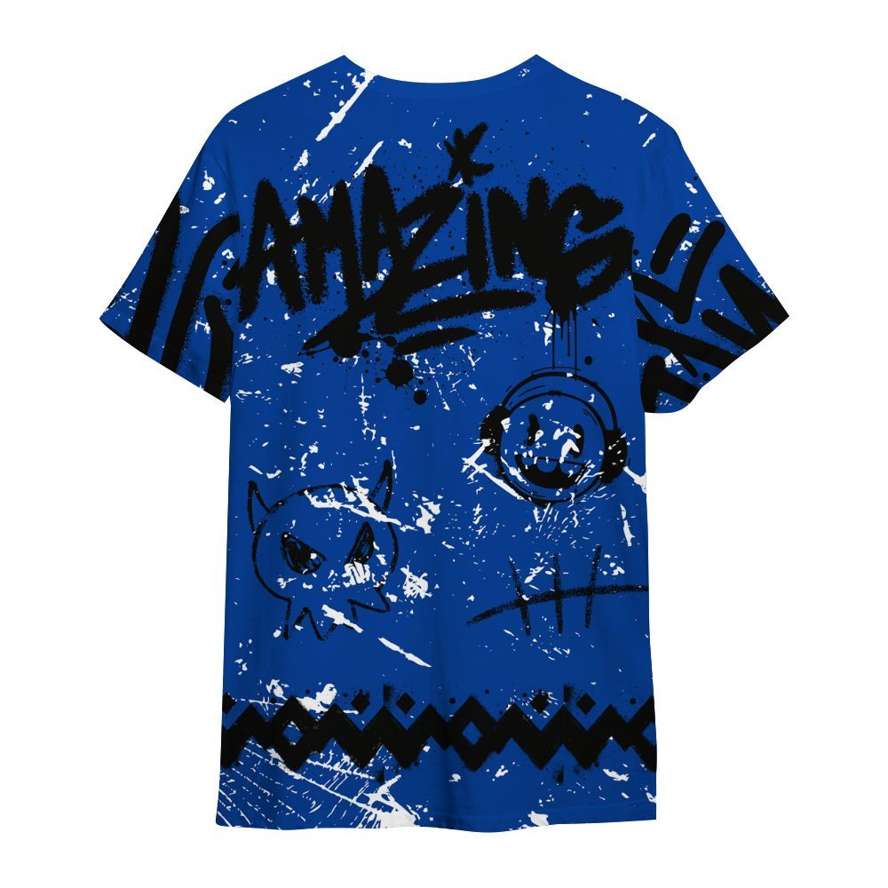 Shirt To Match Hyper Royal 12s - Friday Sneaker Crayon All Over Print