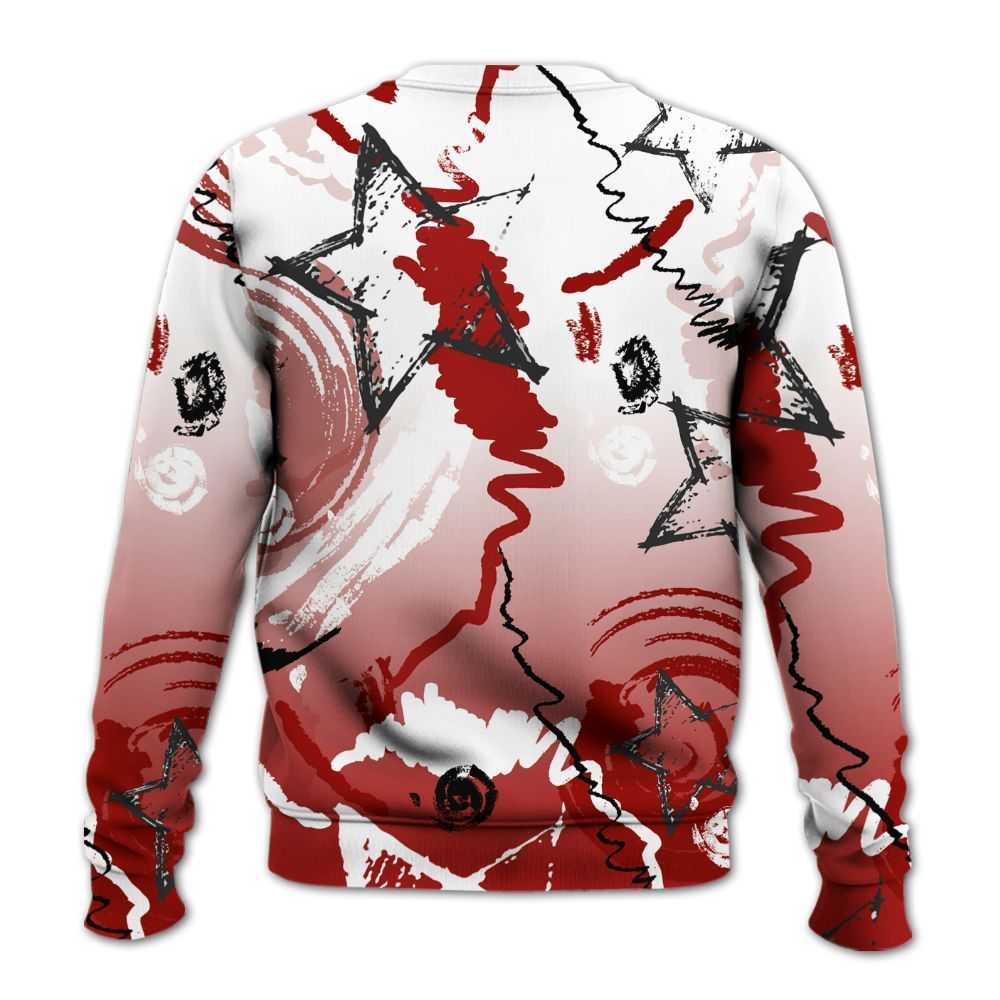 Sweatshirt To Match High OG Varsity Red 1s - Grind Shine Later Drip All Over Print