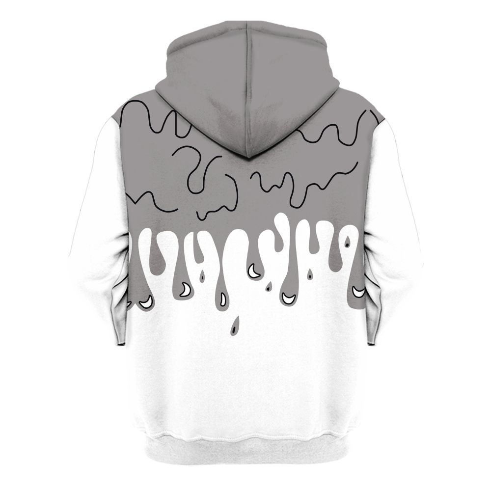 Hoodie To Match Cool Grey 11s - Snake Trust No One Drip All Over Print