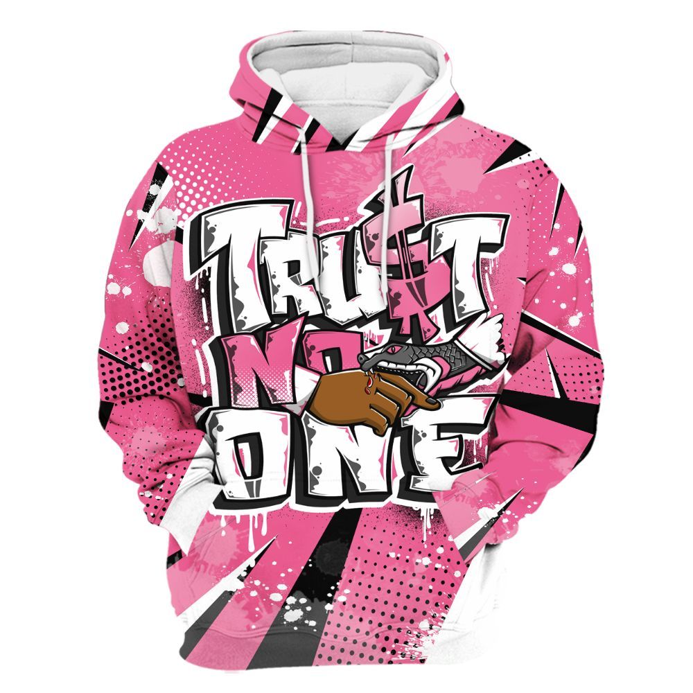 Hoodie To Match Air Max SNDR Hyper Pink - Poly Trust No One Dripping All Over Print