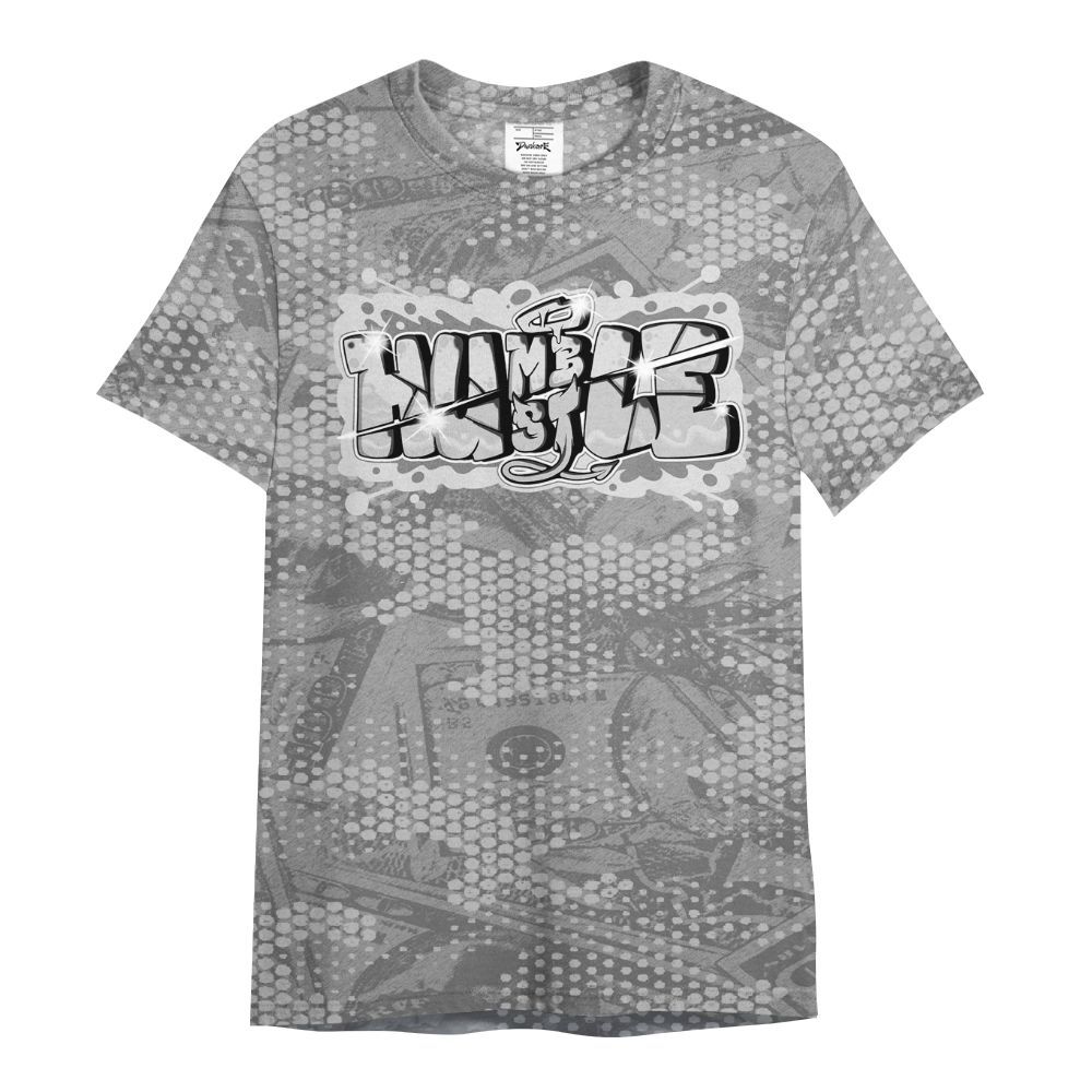 Shirt To Match Black Wolf Grey 12s - Humbled Hustles Graphic Banknotes All Over Print