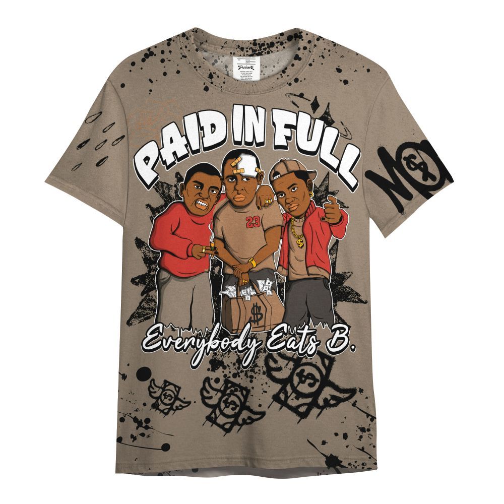 Shirt To Match Air Max Rocky Distressed - Everybody Paid In Full Crayon All Over Print