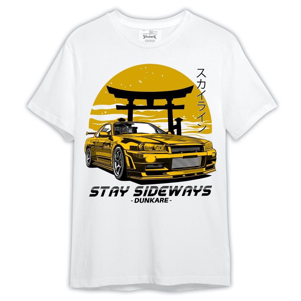 Shirt To Match Shirt Stay Sideways, Vivid Sulfur 4s T-- To Match Sneaker Vivid Sulfur 4s Graphic Tee 2404 LTRP