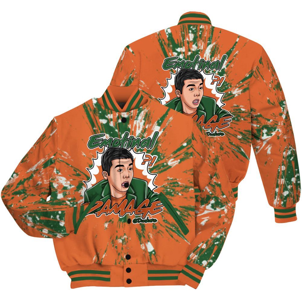 Varsity Jacket To Match Low Miami 5s Shirt - Damaged Meme Shirt Unisex Outfit All Over Print