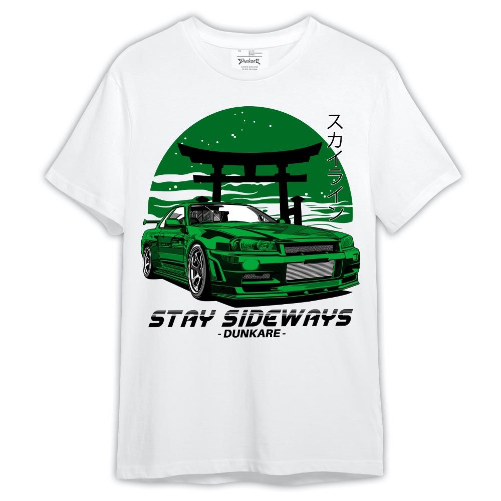 Shirt To Match Shirt Stay Sideways, Lucky Green 5s T-- To Match Sneaker Lucky Green 5s Graphic Tee 2404 LTRP