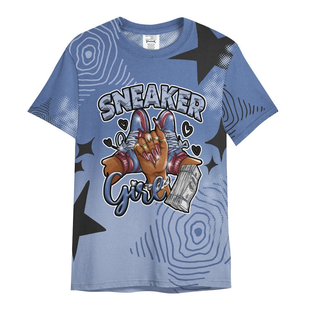 Shirt To Match Black Metallic 5s - Sneakerz Girlz Unique Starz All Over Print