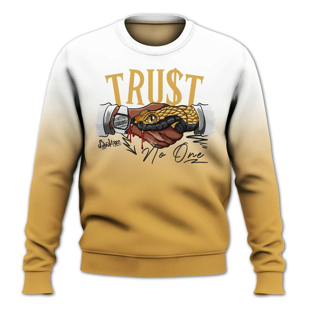 Sweatshirt To Match Low OG Rookie Of The Year 1s - Snake Trust No One Drip All Over Print