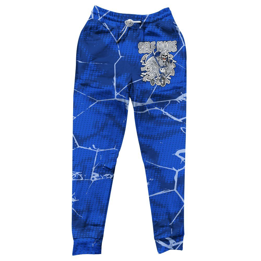 Sweatpant To Match Air Foamposite One Royal - Self Made Skeleton Crack All Over Print