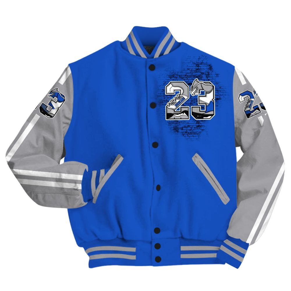 Varsity Jacket To Match Retro Stealth 5s - Custom Name Number 23 5s All Over Print