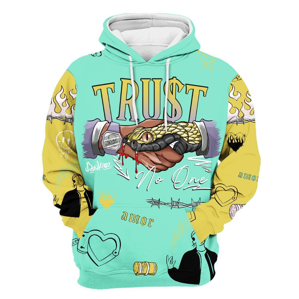 Hoodie To Match Dunk Low Easter 2026 - Snake Trust No One All Over Print
