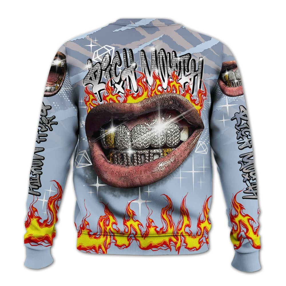 Sweatshirt To Match Ja 2 Induction - Rich Mouth Fire Rap Retro 90s All Over Print