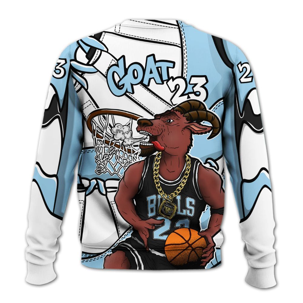 Sweatshirt To Match Legend Blue 11s - Number 23 Style 11s All Over Print