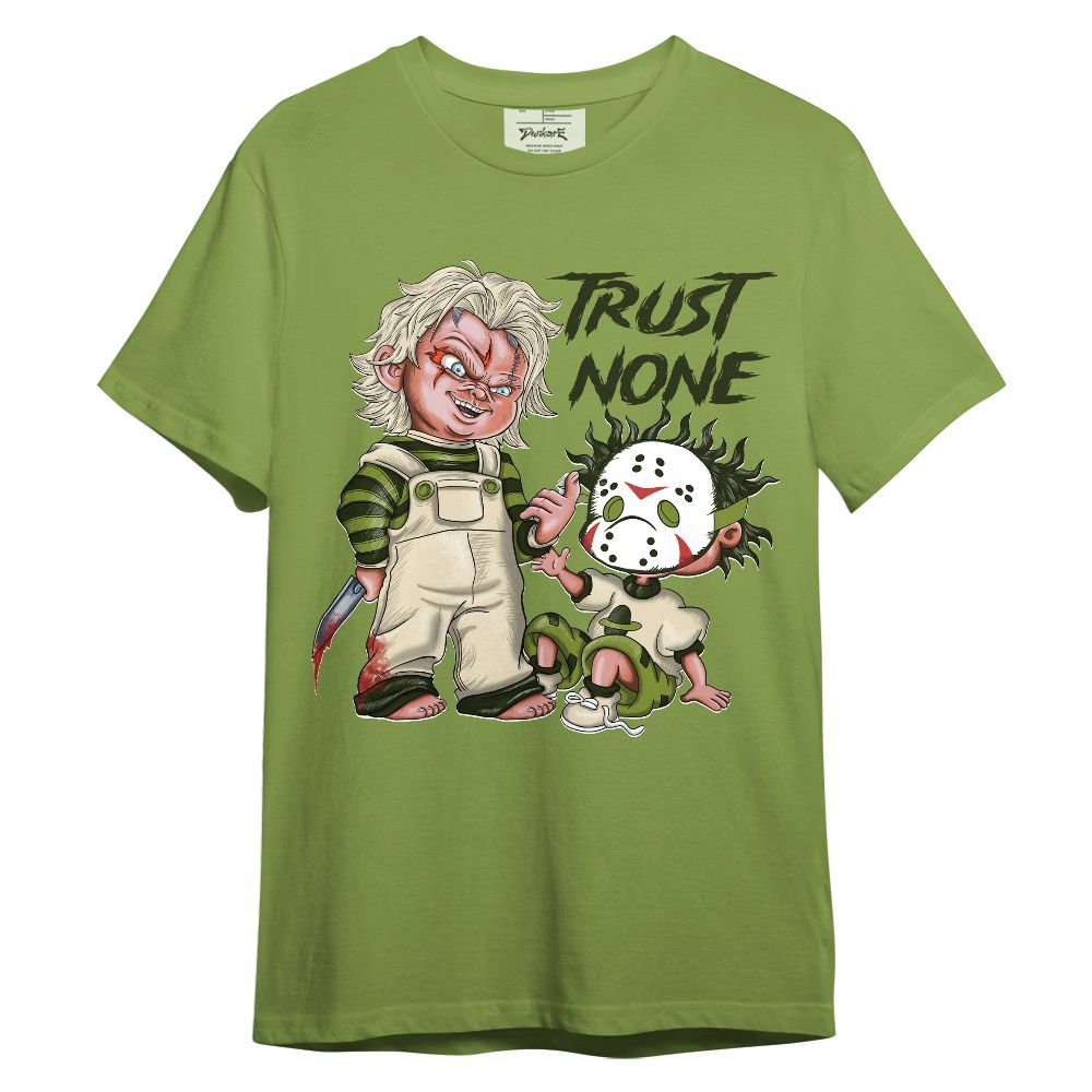 Shirt To Match SB Dunk Low Asparagus - Trust No One Scary Unisex Shirt