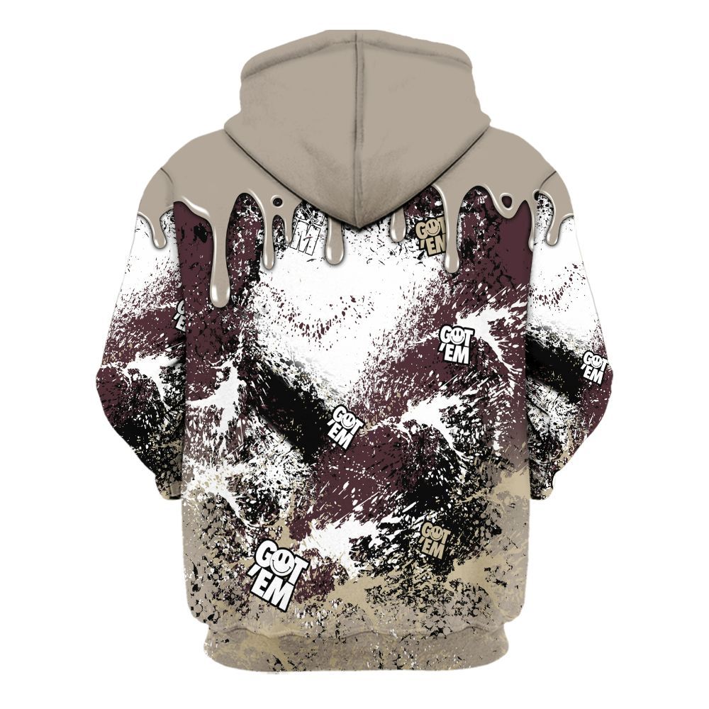 Hoodie To Match AMM Retro Phantom 4s - Dripping 23 Drip All Over Print