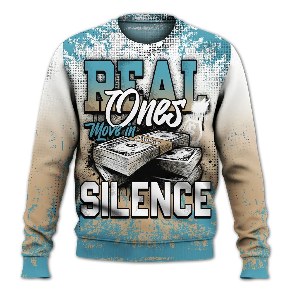 Sweatshirt To Match H-Town 11s - Move In Silence Money Street Retro All Over Print