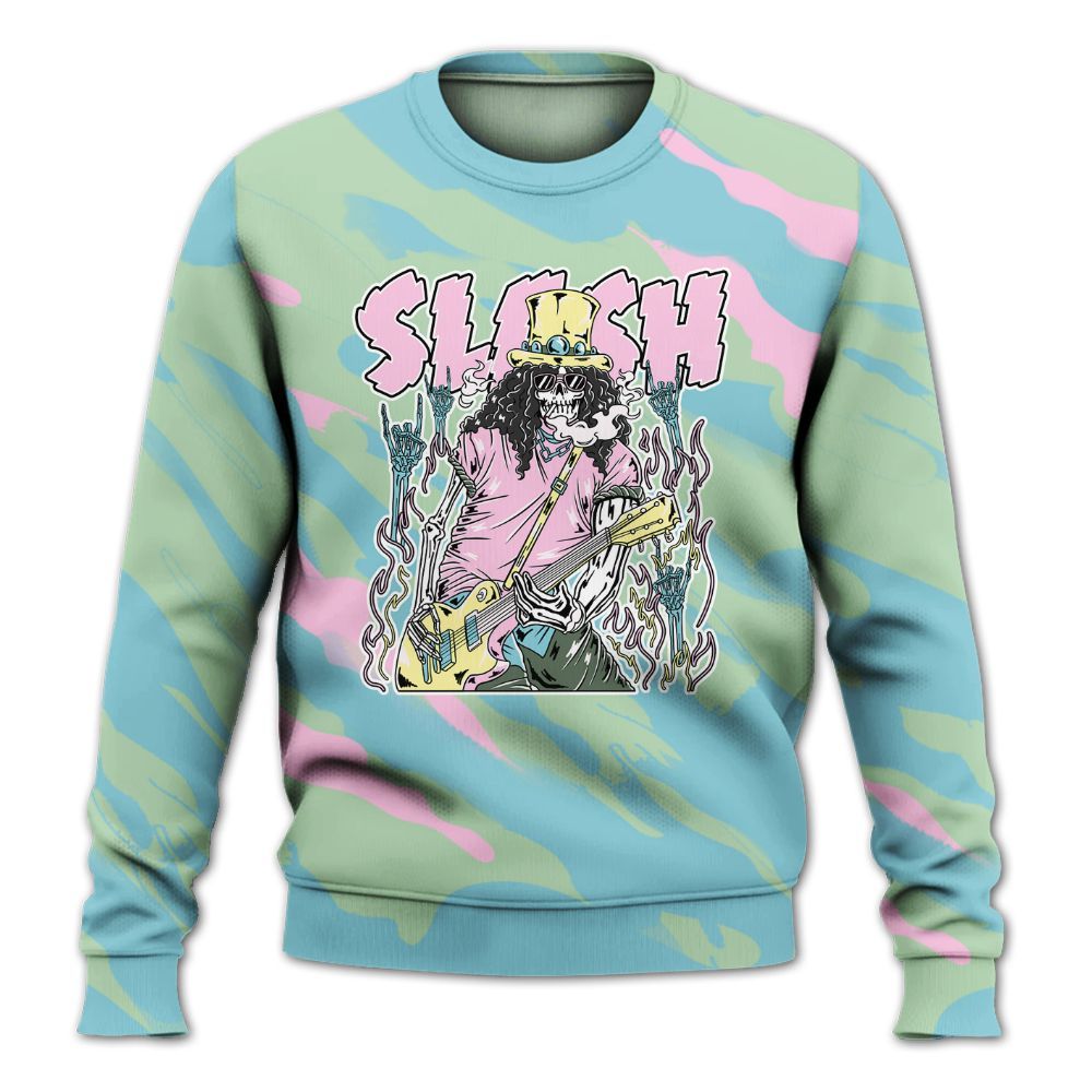 Sweatshirt To Match SB Dunk Low Visty - Slash Skeleton Colored All Over Print
