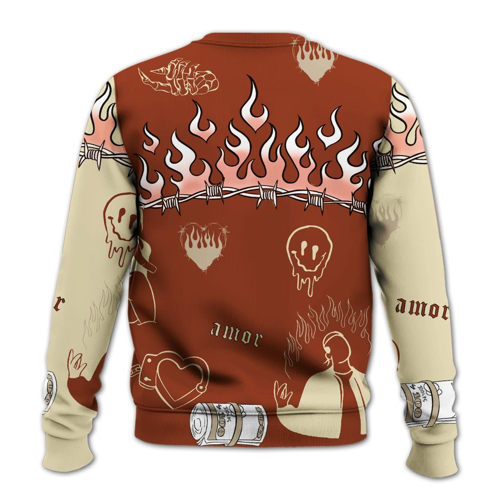 Sweatshirt To Match Retro Eastside Golf 12s - Snake Trust No One All Over Print