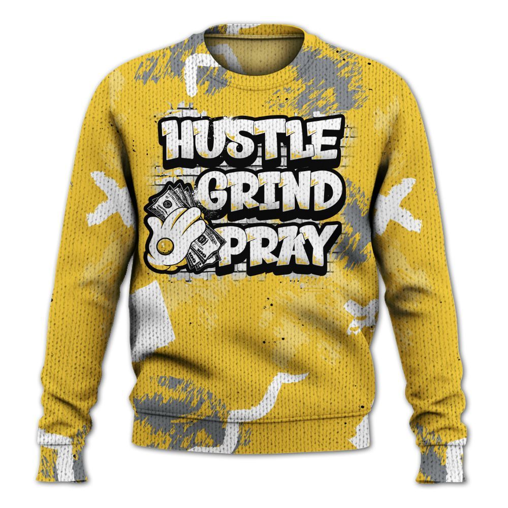 Sweater To Match Retro Tokyo 5s - Hustle Grind Pray Graphic