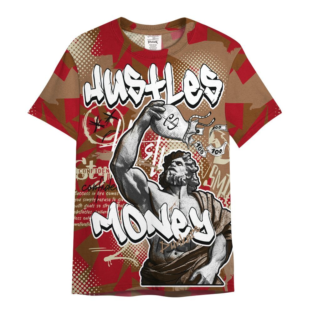 Shirt To Match Archaeo Brown 5s - Huslte Money Retro All Over Print