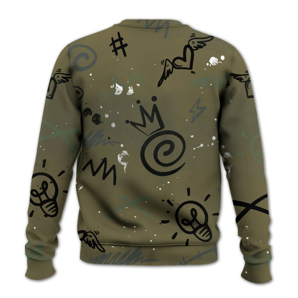 Sweatshirt To Match Retro Family Affair 3s - Drip Been Di2ferent All Over Print