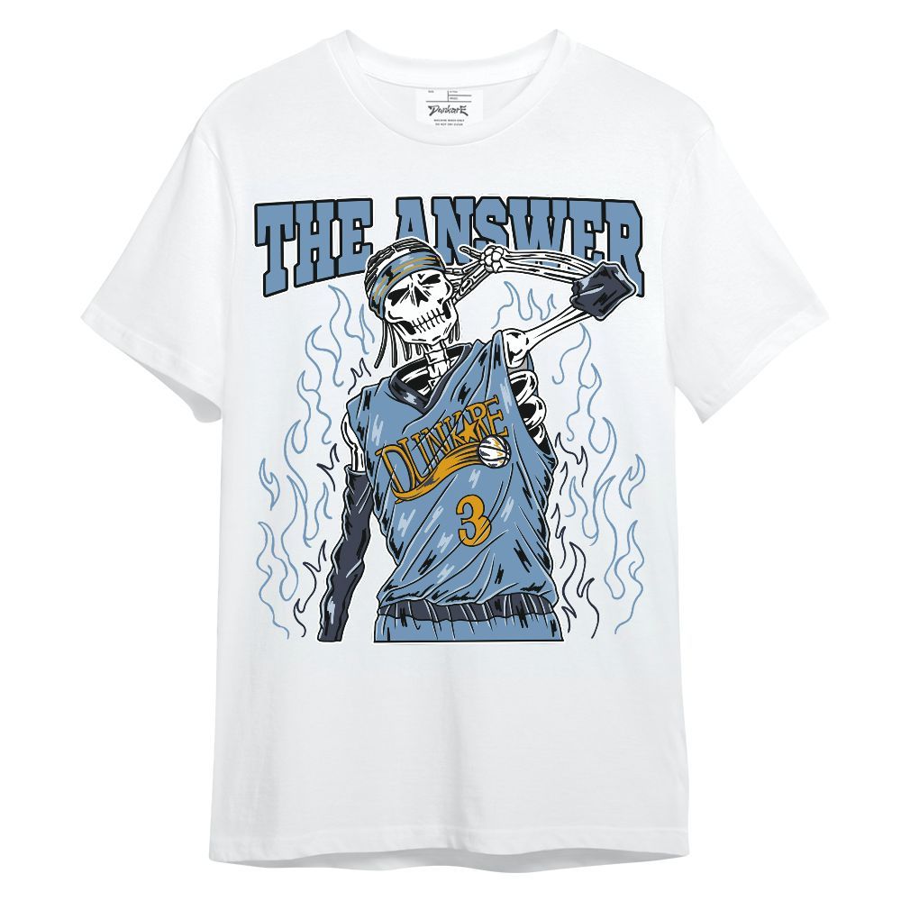 Shirt To Match High OG First In Flight 1s - Allen Answer Skeleton Unisex Shirt