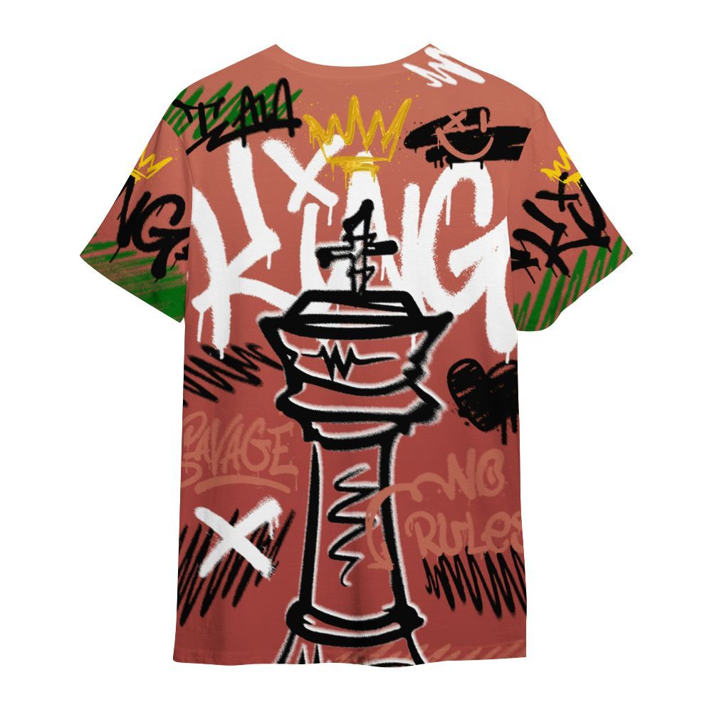 Shirt To Match Dune Red 13s - Street King Chess Streetwear All Over Print