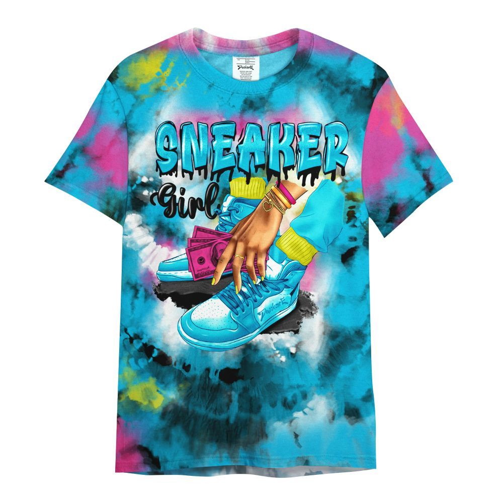 Shirt To Match Tokyo Nights Stewie 3s - SNEAKER Girl Money Drip Tie Dye All Over Print